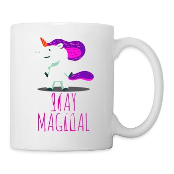 Einhorn Unicorn Fantasie - Tasse - Weiß - Rechts