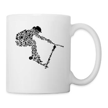 Scooter - Tasse - Weiß - Rechts