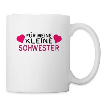 Kleine schwester Herz - Tasse - Weiß - Rechts
