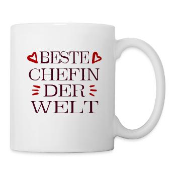 Beste chefin der welt - Tasse - Weiß - Rechts