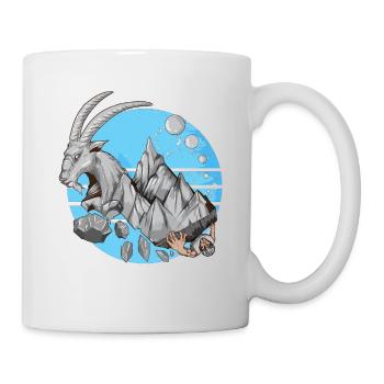 Capricorn ClimberS Mountains Stone Animals Saying - Mug - white - Right