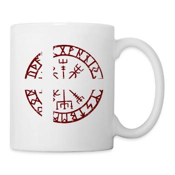 VEGVVISIR DENMARK - Wikinger Kompass - Tasse - Weiß - Rechts