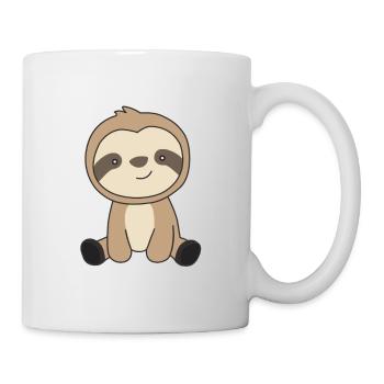 Sloth cute animals for kids funny - Mug - white - Right