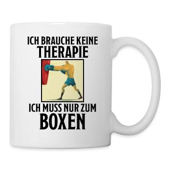 Boxen Lustiger Spruch Boxsack Boxer Sport Geschenk - Tasse - Weiß - Rechts