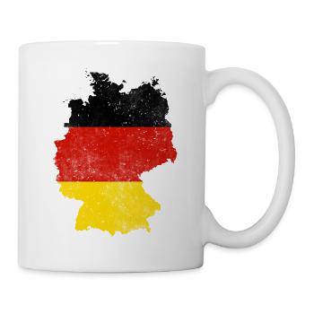 Germany map flag gift - Mug - white - Right