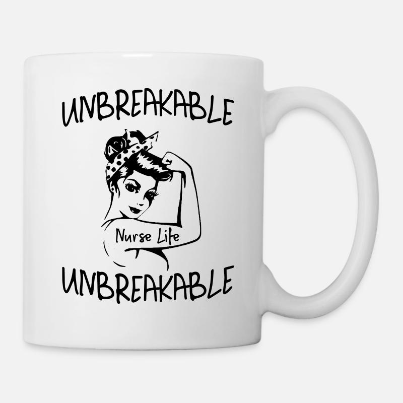 Infirmière de vie incassable - Mug blanc - blanc