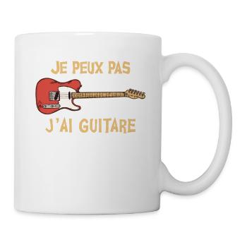Ich kann nicht, ich habe Gitarre - Tasse - Weiß - Rechts