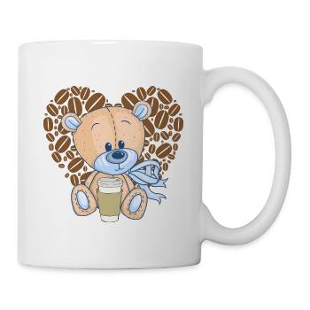 Coffee is my valentine - Tasse - Weiß - Rechts