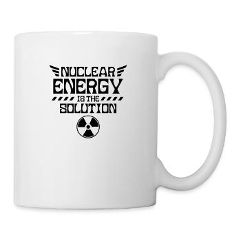 Atomkraft ist die Lösung Kernkraft Kernenergie - Tasse - Weiß - Rechts