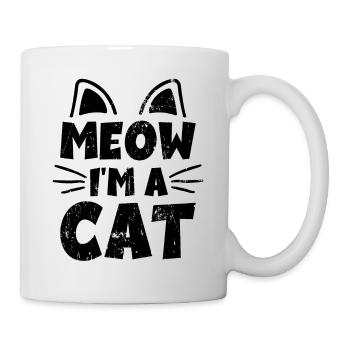 Meow I'm a Cat - Funny cats saying gift - Mug - white - Right