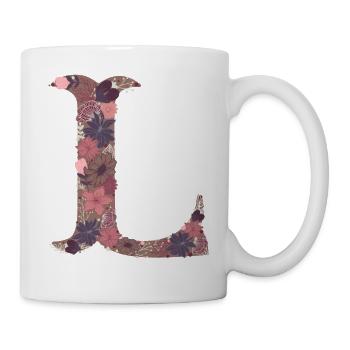 Flower Letter L - Mug - white - Right