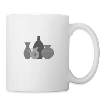 Töpferer Töpferin Töpferei Geschenk Töpfern - Tasse - Weiß - Rechts