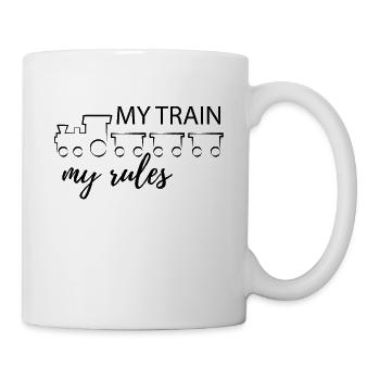 Train chemin de fer cheminots trains conducteur de locomotive - Mug blanc - blanc - Droite