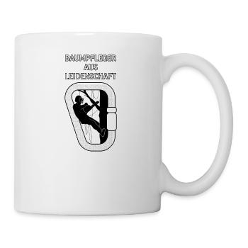 Baumkletterer Baumpfleger Arborist Baumpflege - Tasse - Weiß - Rechts