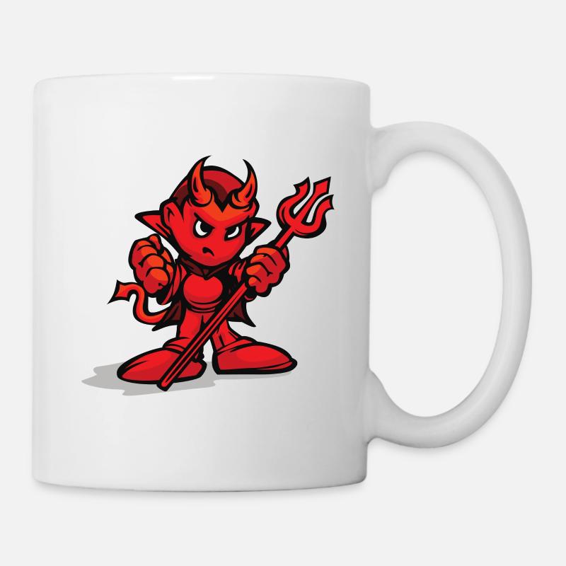 Der kleine rote Teufel - Tasse - Weiß
