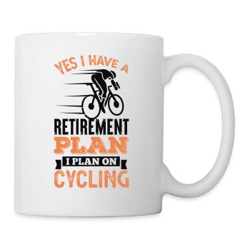 Retirement Plan Cycling Cyclist Gift Dad - Mug - white - Right