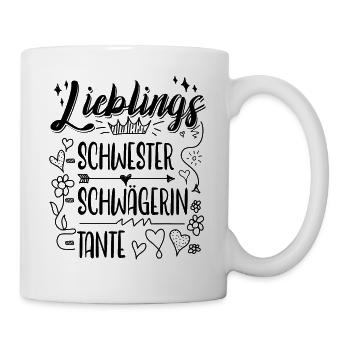 Tante Schwägerin Geschenkidee - Tasse - Weiß - Rechts