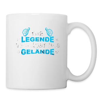 Die Legende verlässt das Gelände - Tasse - Weiß - Rechts