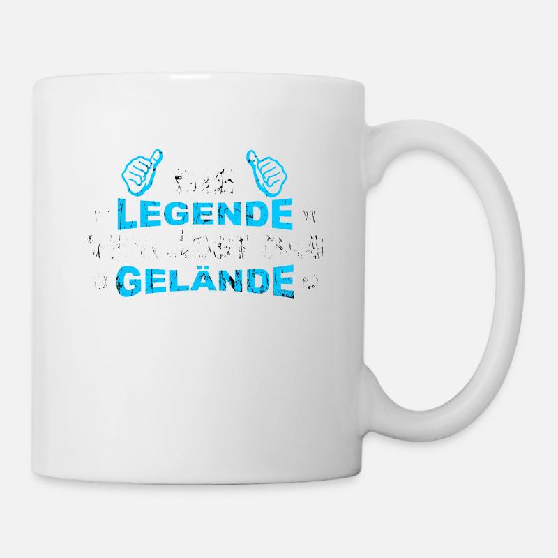 Die Legende verlässt das Gelände - Tasse - Weiß
