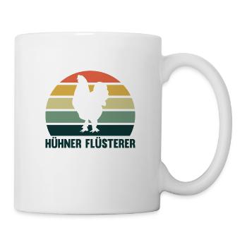 Hühner Flüsterer Lustiges Landwirt Huhn - Tasse - Weiß - Rechts
