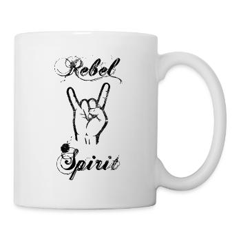 Rebel Spirit Rebel saying French fork gift - Mug - white - Right