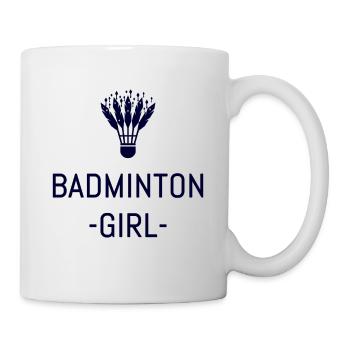 badminton - Mug blanc - blanc - Droite