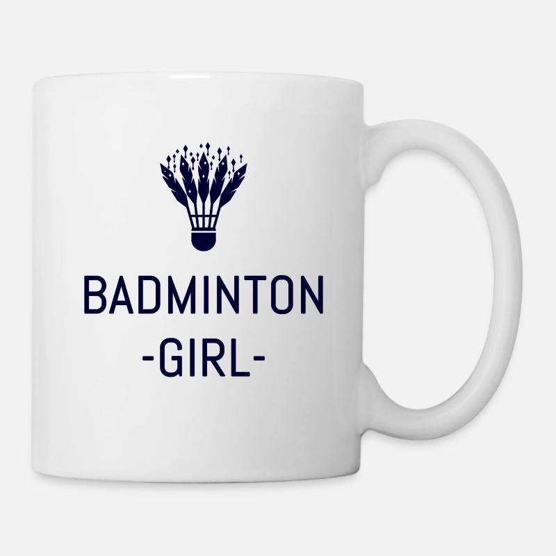 Badminton - Tasse - Weiß
