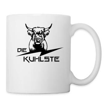 Die Kuhlste Highland Cattle Hochlandrind Lustiges - Tasse - Weiß - Rechts