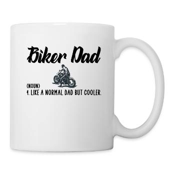 Biker dad - Mug - white - Right
