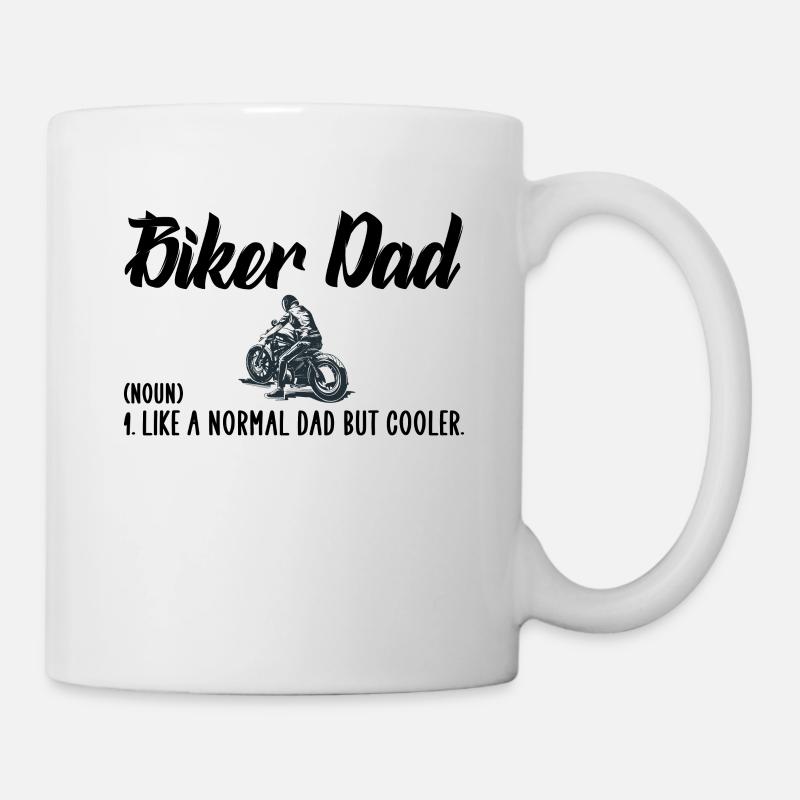 Papa motard - Mug blanc - blanc