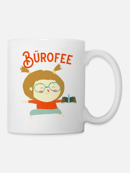 Büürofee Mitarbeiterin Kollegin gute Seele - Tasse - Weiß