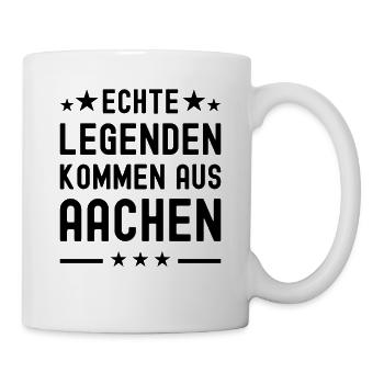 Aachen NRW Geschenkidee Heimat Aachener Öcher - Tasse - Weiß - Rechts