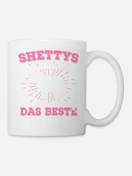 Shetty Shetland Pony Pferd Reiterin Damen Mädchen - Tasse - Weiß