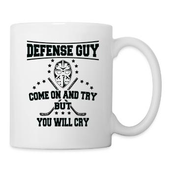 Ice Hockey Ice Hockey Defense Guy Come On & Try - Mug - white - Right