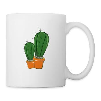 stachelige schöne kakteen kaktus - Tasse - Weiß - Rechts