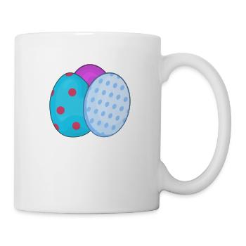 Oeufs de pâques de pâques - Mug blanc - blanc - Droite