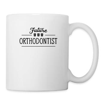 Future orthodontist Orthodontics profession - Mug - white - Right