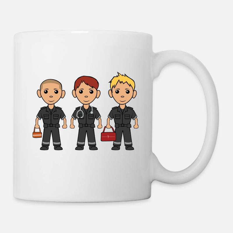 Sanitäter Rettungsdienst Team Notfall - Tasse - Weiß