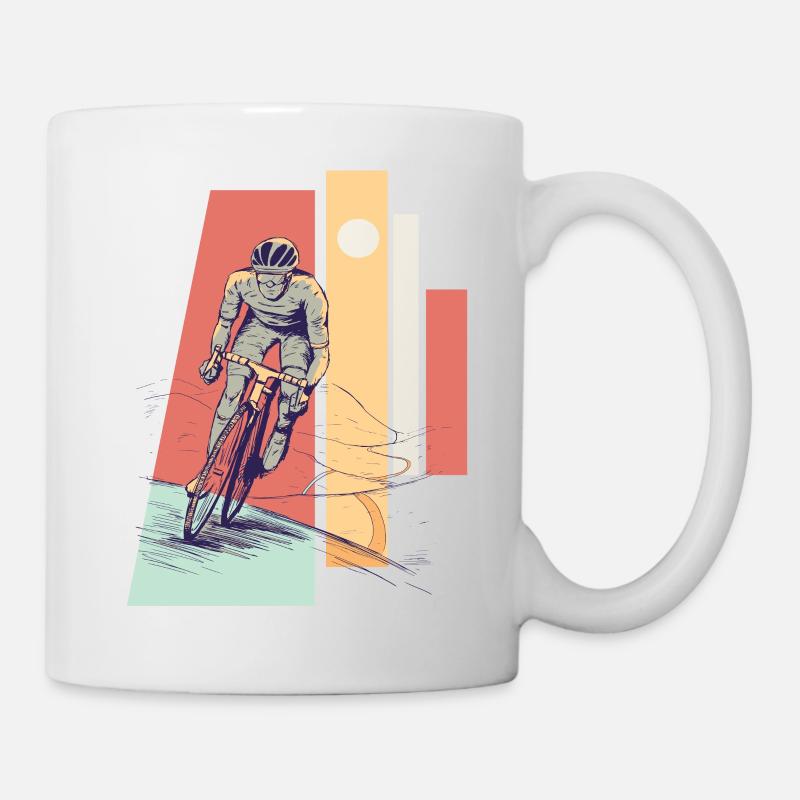 Pilote de vélo de course - Mug blanc - blanc
