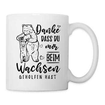 Erzieher Erzieherin Abschiedsgeschenk Kindergarten - Tasse - Weiß - Rechts