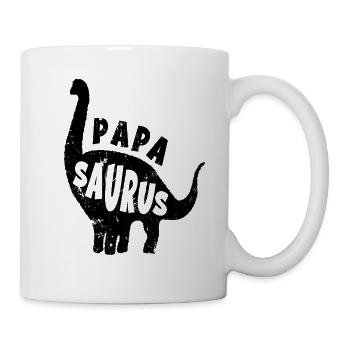 Dino Papa Saurus new blackPapaSaurus Dinosaurier D - Mug - white - Right
