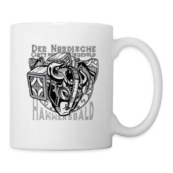 Der nordische Gott der Ungeduld Spaß Hammersbald - Tasse - Weiß - Rechts