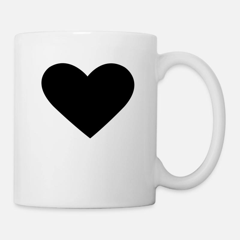 Black Heart - Mug - white