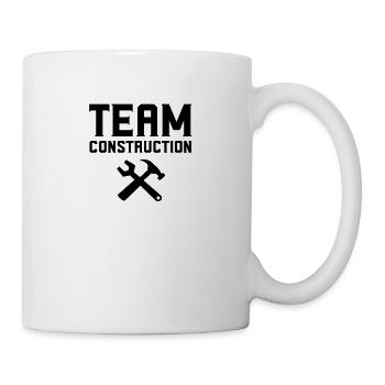 Team construction site construction work occupation construction workers construction - Mug - white - Right