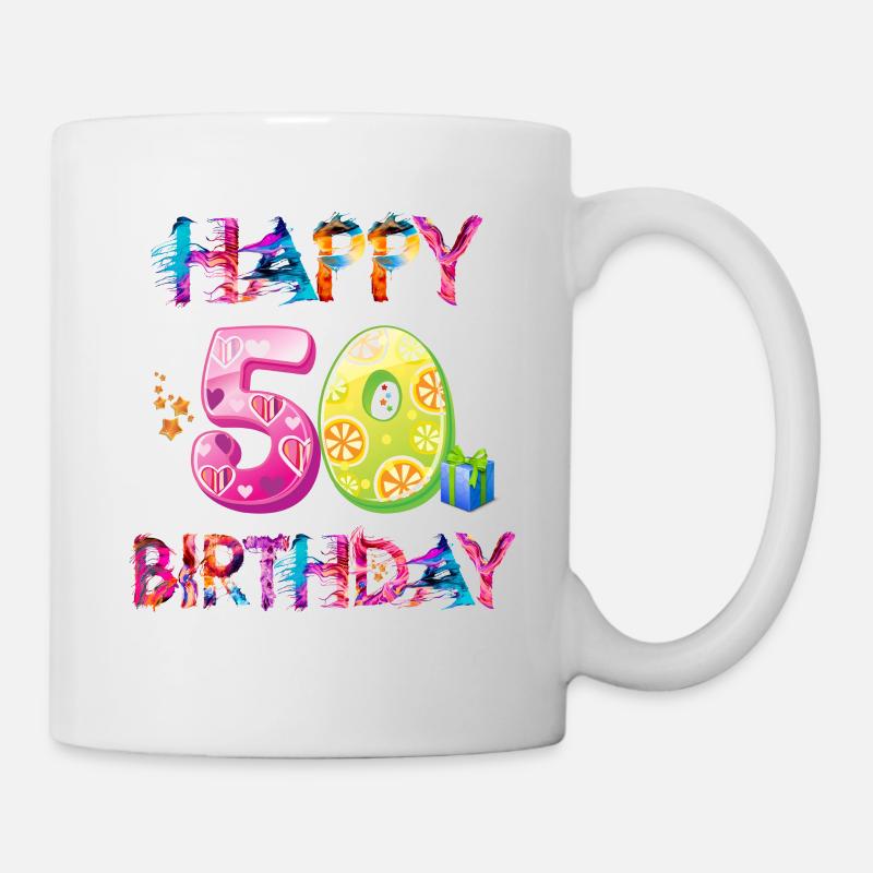 50th Birthday - Mug - white