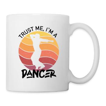 crois moi je suis danseur - Mug blanc - blanc - Droite
