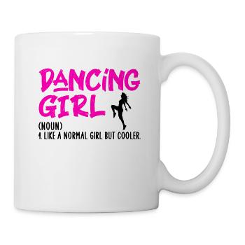 Dancing girl - Mug - white - Right