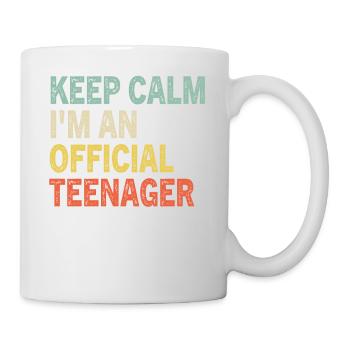 Keep Calm Birthday Official Teenager 13th Birthda - Mug blanc - blanc - Droite