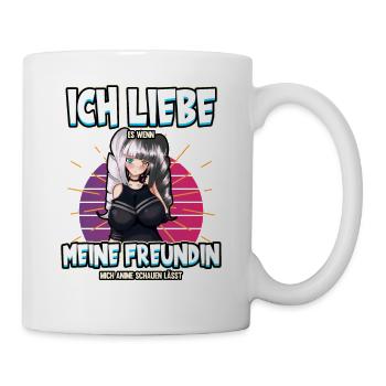 Ich liebe mein Freundin Anime Baka Otaku Manga - Tasse - Weiß - Rechts