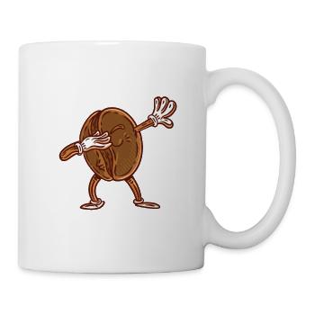 Funny gift dabbing coffee bean - Mug - white - Right